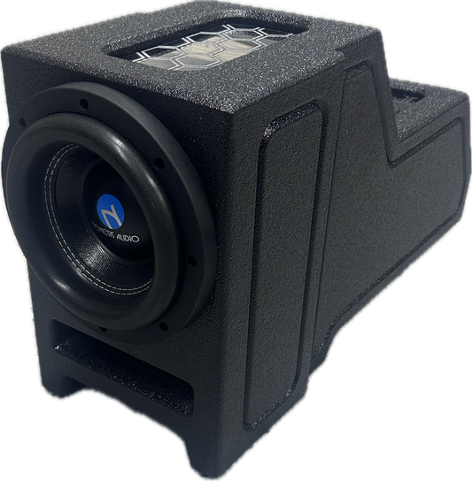 1995–2004 Toyota Tacoma Single Cab Subwoofer Box + 8” Nemesis Audio NA-8E v2 (500W RMS) – Custom Fit Center Console Bass Package image 0