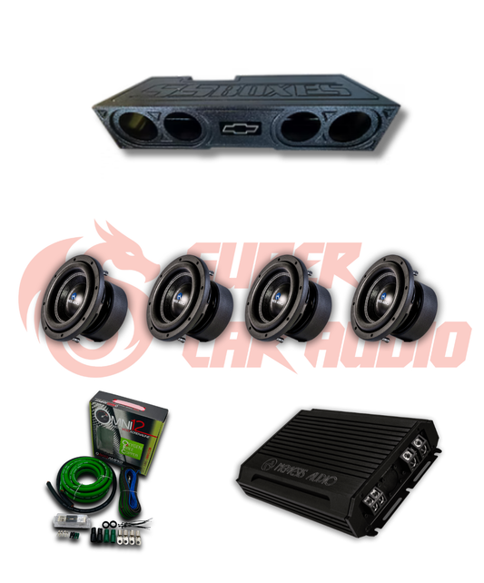 Truck Bass Package – Quad 8” Nemesis Audio System (Fits Most Trucks) 5000W image 0