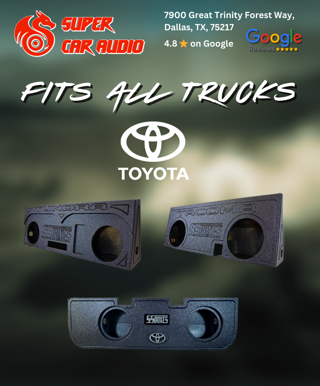 Truck Bass Package – Quad 8” Nemesis Audio System (Fits Most Trucks) 5000W image 4